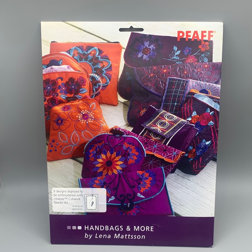 Pfaff Embroidered Handbags & More Kit by Lena Mattsson NIP